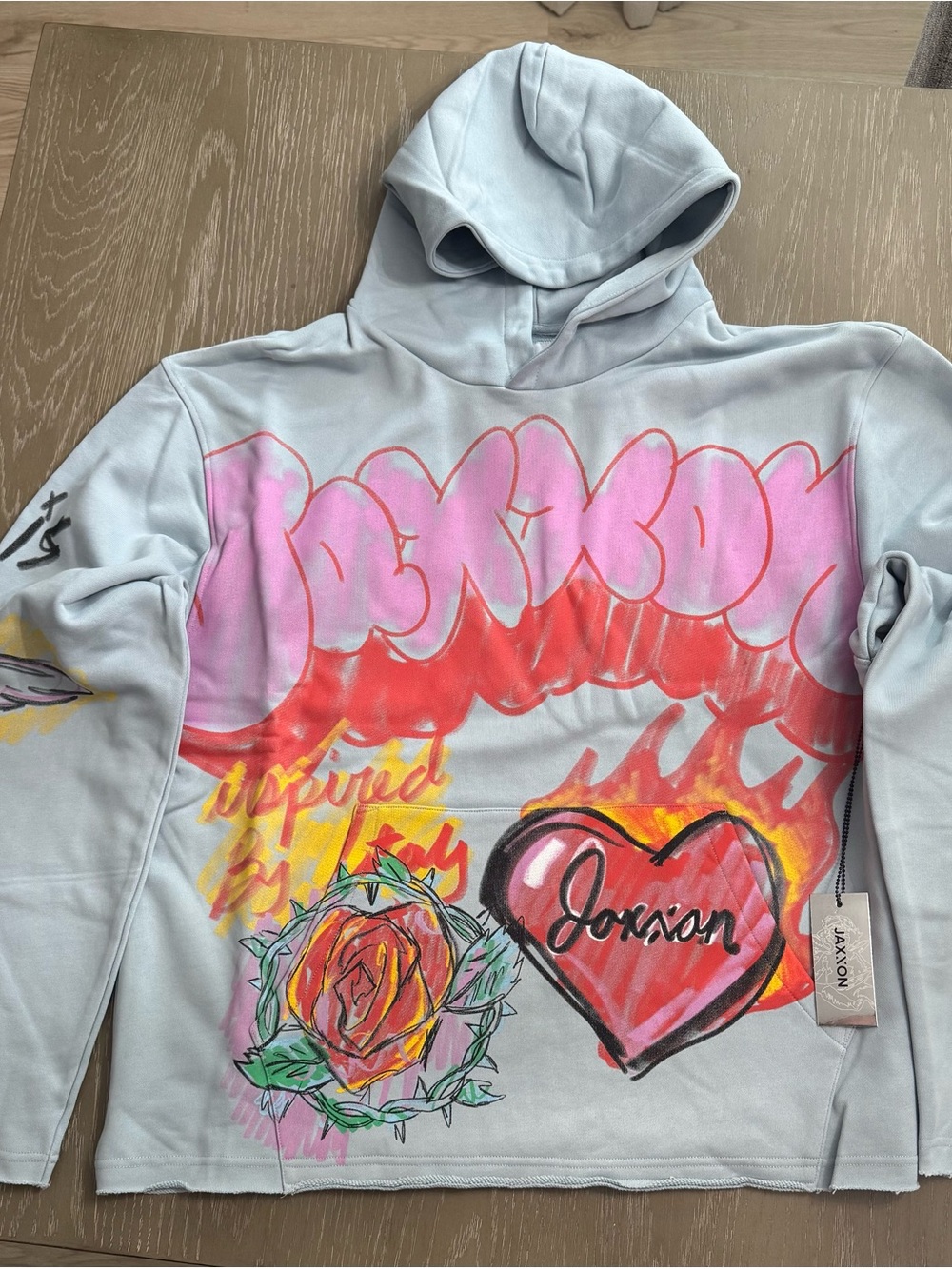 Jaxxon Light Blue Graphic Hoodie (Extremely limited)